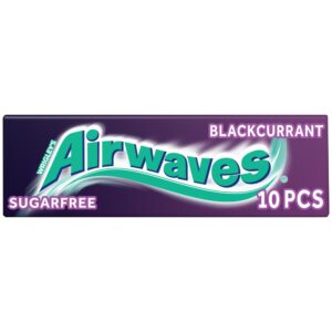 Airwaves Blackcurrant Flavour Sugarfree Chewing Gum 10 Pieces