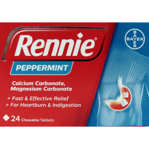 Rennie Peppermint 24 Chewable Tablets