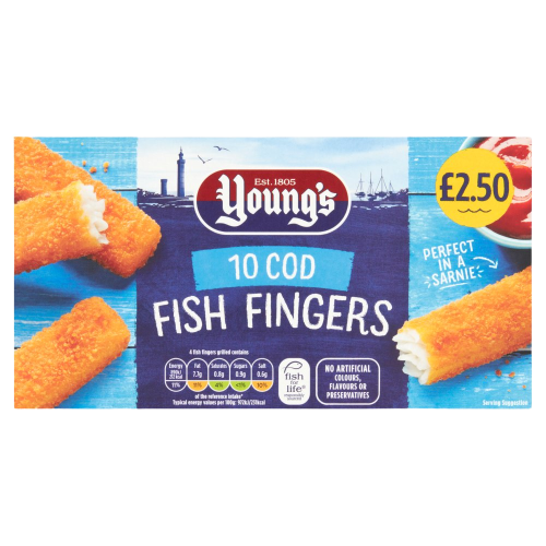 Young's 10 Cod Fish Fingers